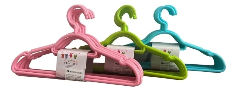 SET DE 24 GANCHOS PARA COLGAR ROPA DE NIÑOS EN PLASTICO RESISTENTE - 2