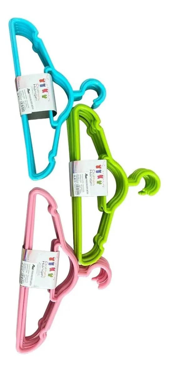 SET DE 24 GANCHOS PARA COLGAR ROPA DE NIÑOS EN PLASTICO RESISTENTE - 3