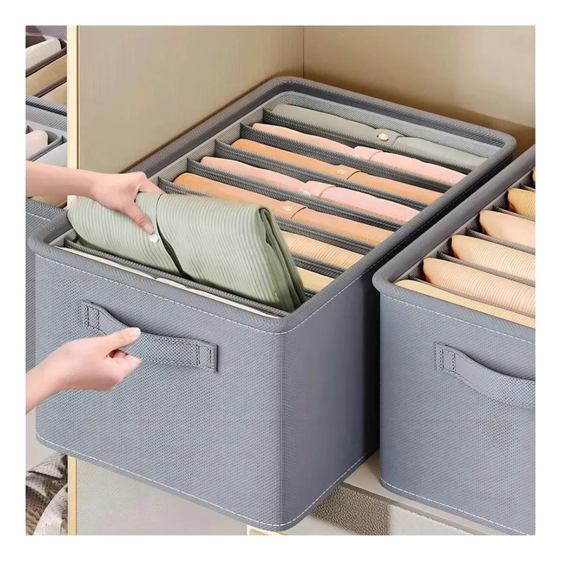 SET DE 4 CAJAS ORGANIZADORAS PARA ROPA GRUESA Y VAQUEROS - 3