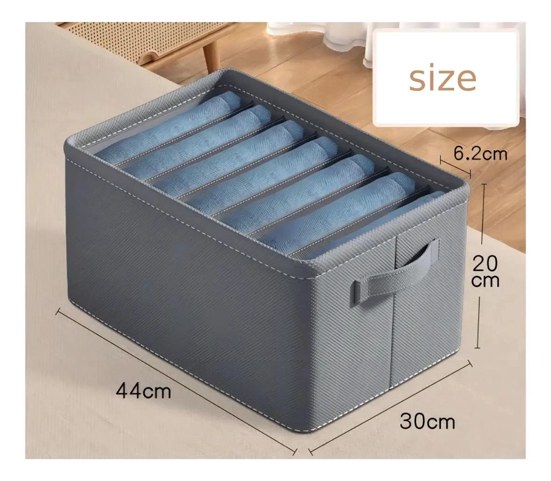 SET DE 4 CAJAS ORGANIZADORAS PARA ROPA GRUESA Y VAQUEROS - 5