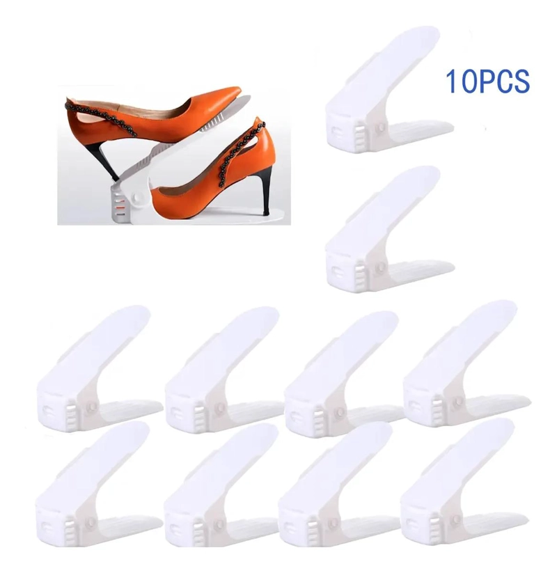 ORGANIZADOR PARA ZAPATOS CON SOPORTE ALZADOR PARA 10 PARES - 1
