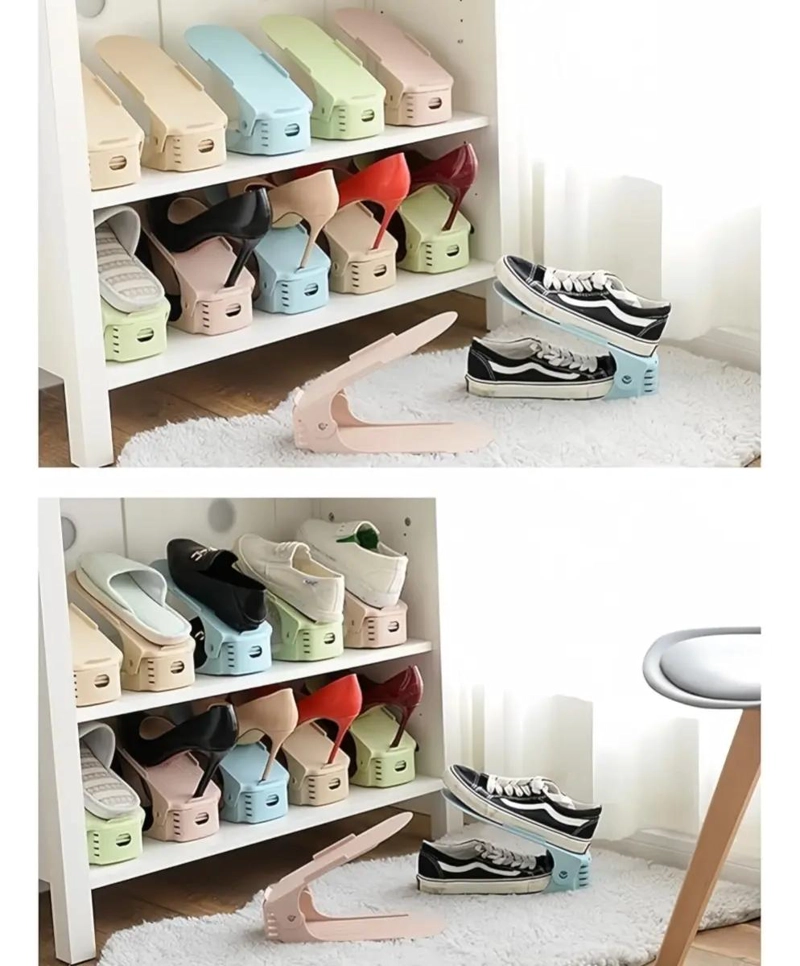 ORGANIZADOR PARA ZAPATOS CON SOPORTE ALZADOR PARA 10 PARES - 3