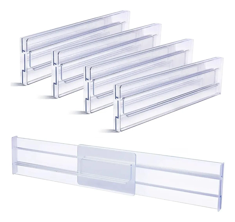SET DE 4 SEPARADORES AJUSTABLES PARA CAJONES DE 28 A 48 CM - 1