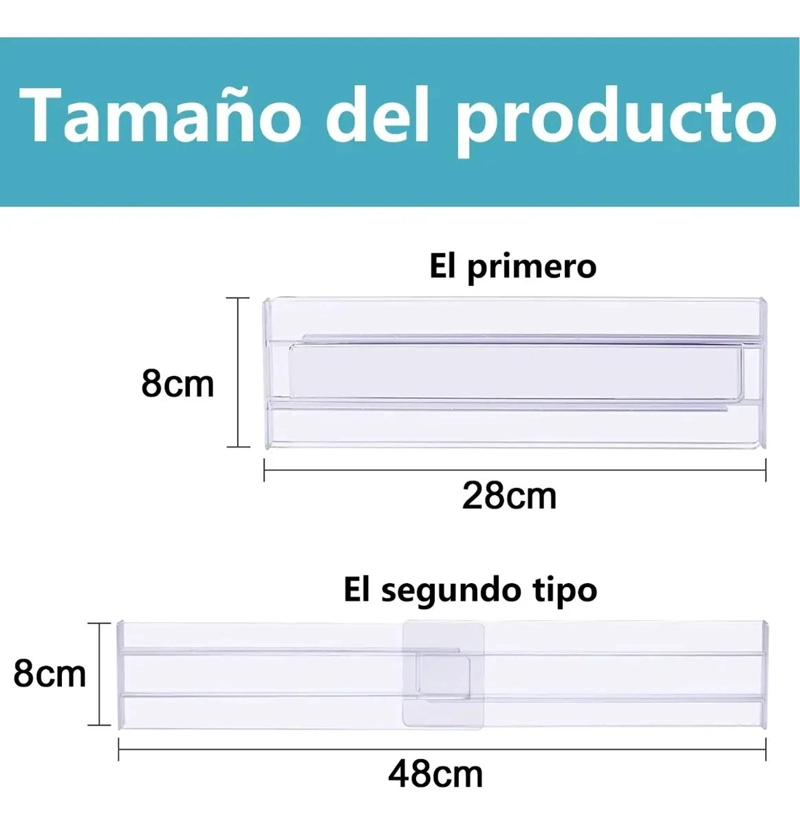 SET DE 4 SEPARADORES AJUSTABLES PARA CAJONES DE 28 A 48 CM - 2