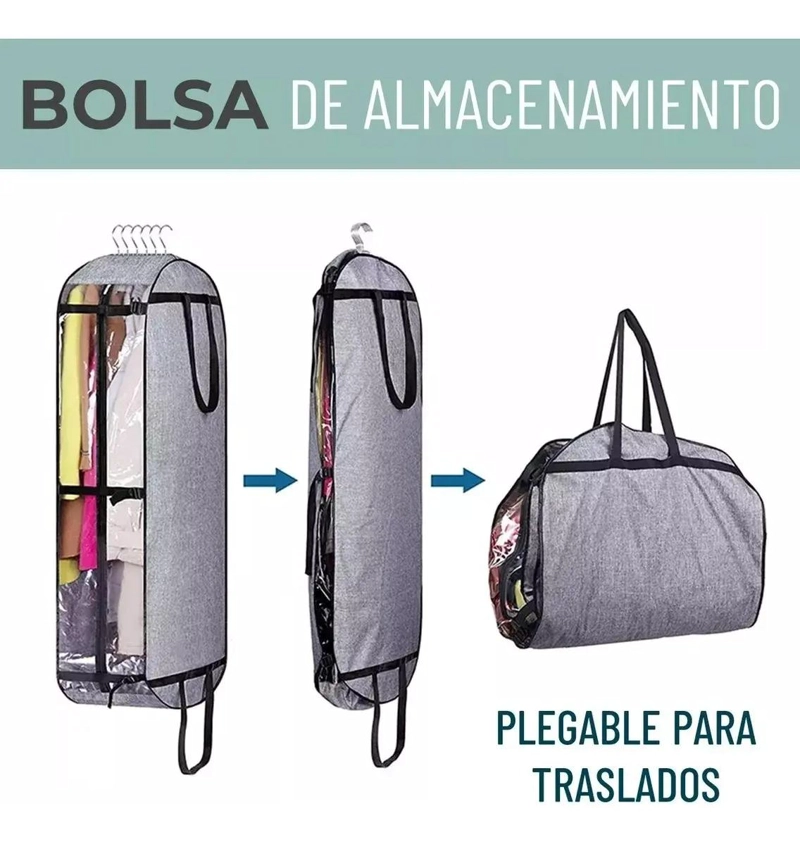 BOLSA ORGANIZADORA PARA ALMACENAMIENTO Y VIAJE DE ROPA Y TRAJES - 2
