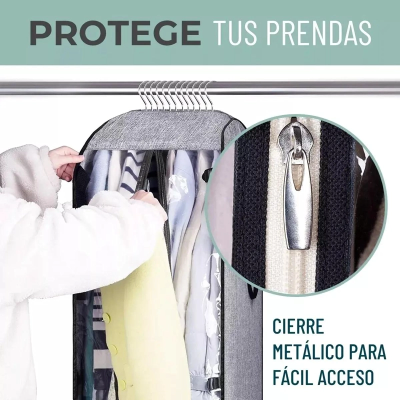 BOLSA ORGANIZADORA PARA ALMACENAMIENTO Y VIAJE DE ROPA Y TRAJES - 3
