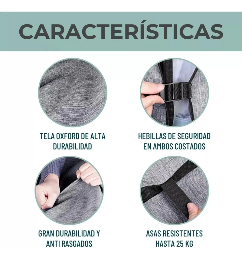 BOLSA ORGANIZADORA PARA ALMACENAMIENTO Y VIAJE DE ROPA Y TRAJES - 5