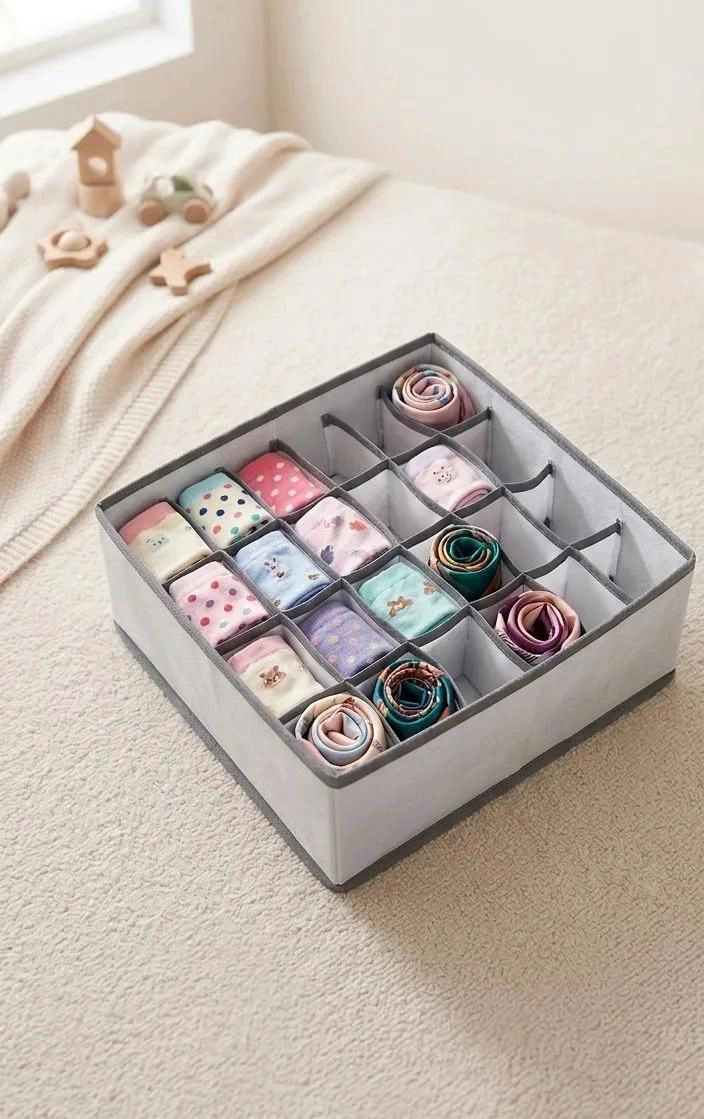 ORGANIZADOR PARA ROPA INTERIOR CON 16 COMPARTIMENTOS 30X30X10 CM - 2