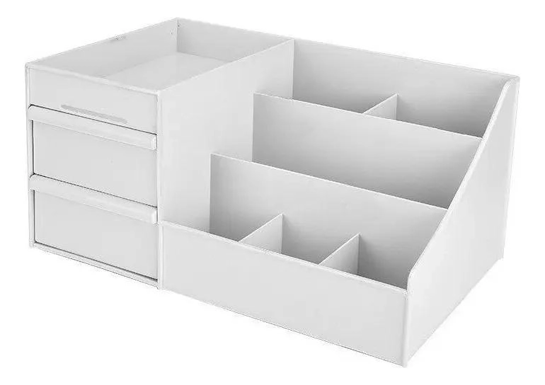 ORGANIZADOR ACRILICO TRANSPARENTE CON ESTANTES PARA ESCRITORIO Y OFICINA - 1