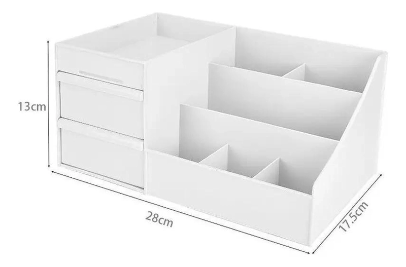 ORGANIZADOR ACRILICO TRANSPARENTE CON ESTANTES PARA ESCRITORIO Y OFICINA - 3