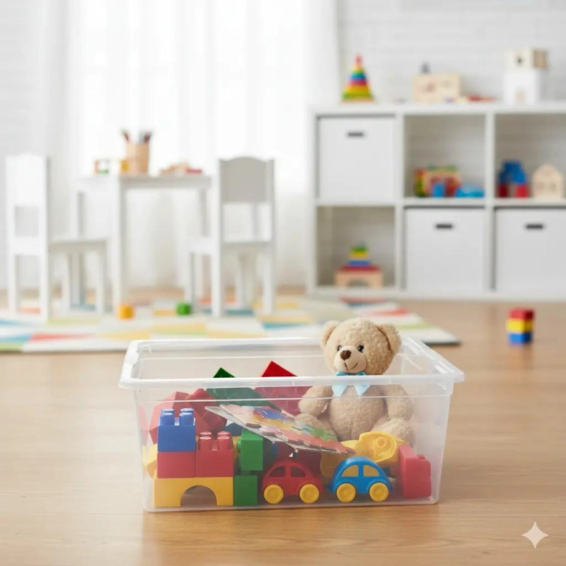 CAJA ORGANIZADORA PARA ALMACENAMIENTO CON CAPACIDAD DE 19 LITROS - 2