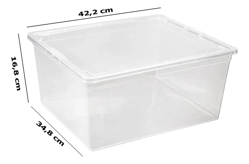 CAJA ORGANIZADORA PARA ALMACENAMIENTO CON CAPACIDAD DE 19 LITROS - 5