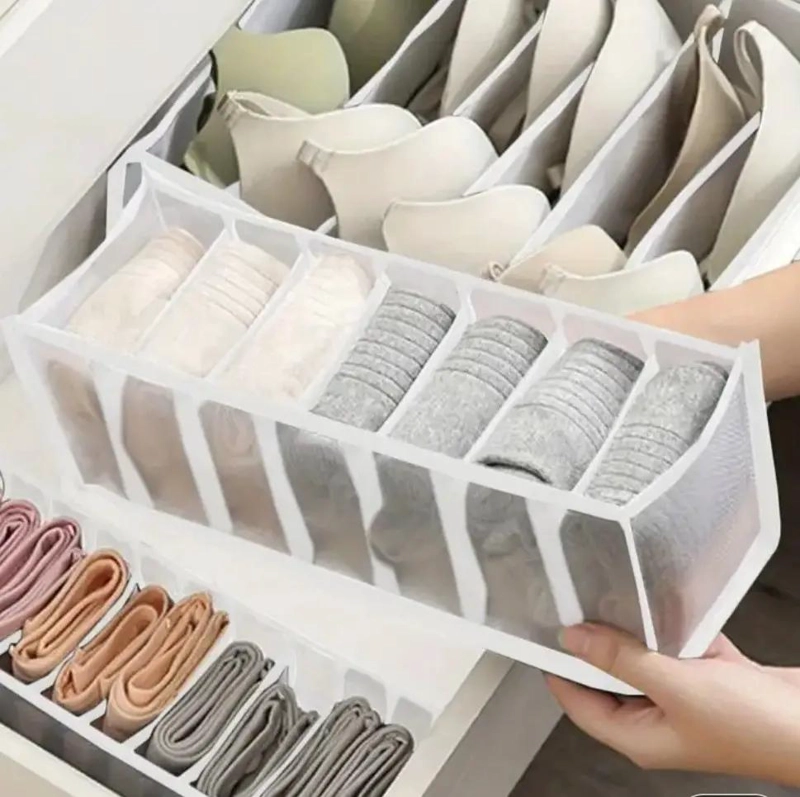 SET DE 3 CAJAS ORGANIZADORAS PARA ROPA INTERIOR Y ACCESORIOS - 3