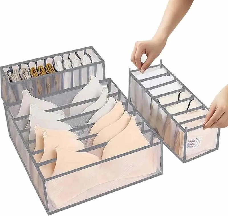 SET ORGANIZADOR PARA ROPA INTERIOR Y CLOSET CON COMPARTIMENTOS - 1