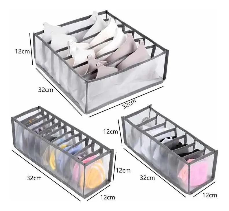 SET ORGANIZADOR PARA ROPA INTERIOR Y CLOSET CON COMPARTIMENTOS - 2