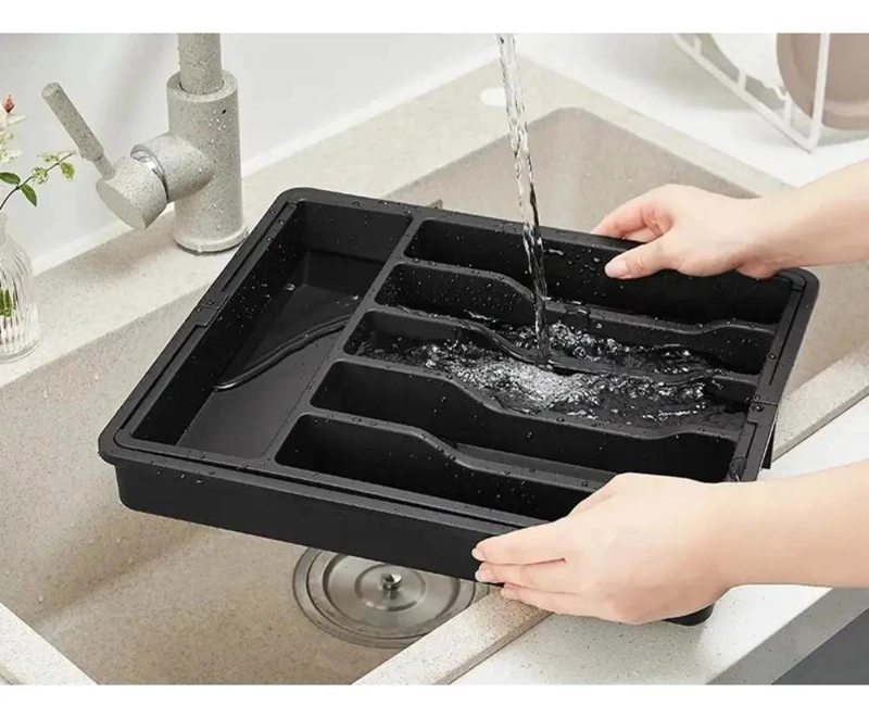 ORGANIZADOR AJUSTABLE PARA CUBIERTOS CON 8 COMPARTIMIENTOS EXPANDIBLES - 5