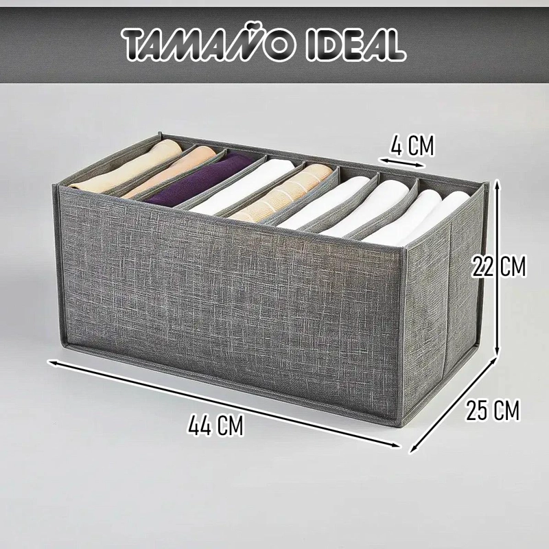 PACK DE 2 ORGANIZADORES PLEGABLES PARA ROPA CON 9 DIVISORES - 2