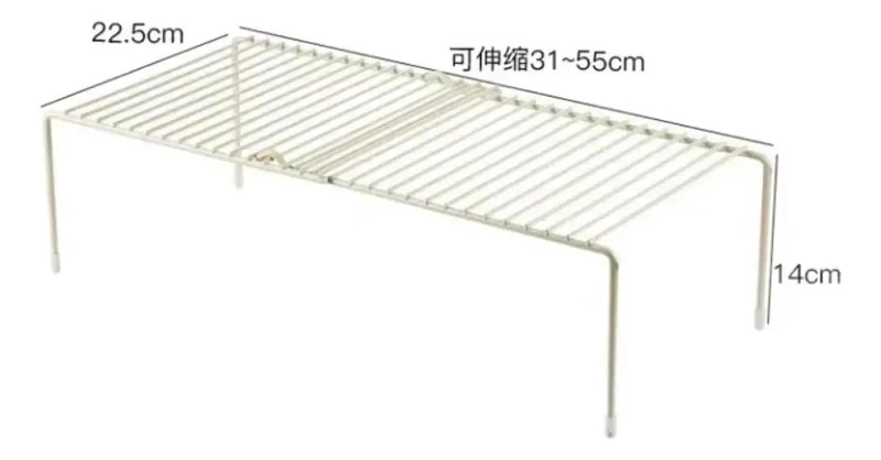 ORGANIZADOR DE COCINA REPISA EXTENDIBLE BLANCO JUEGO 2 PIEZAS - 2