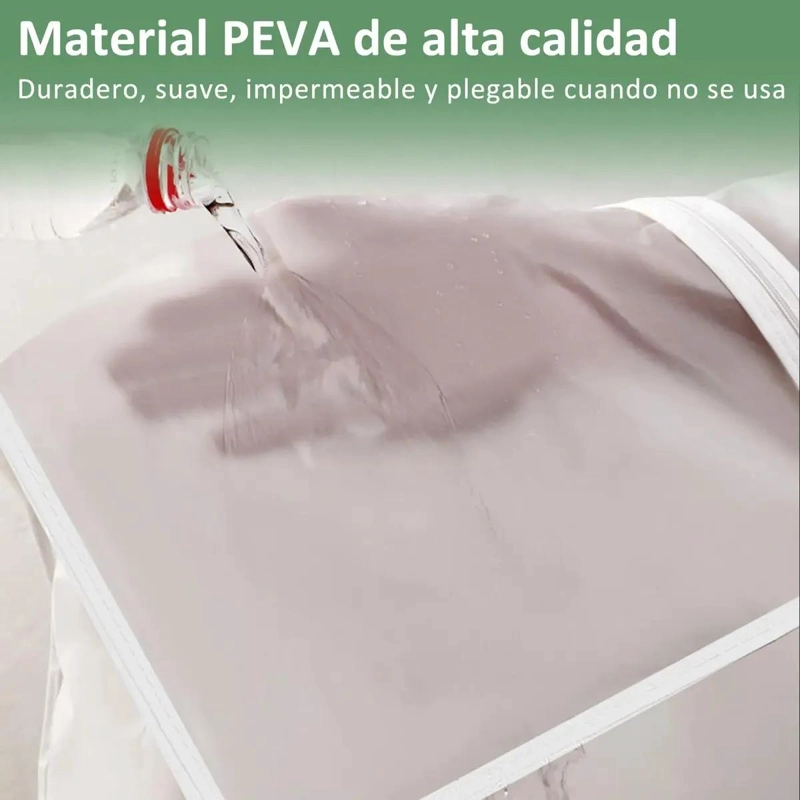 SET DE 12 BOLSAS TRANSPARENTES PARA CUBRIR TRAJES Y COLGAR EN CLOSET 60X120 CM - 2