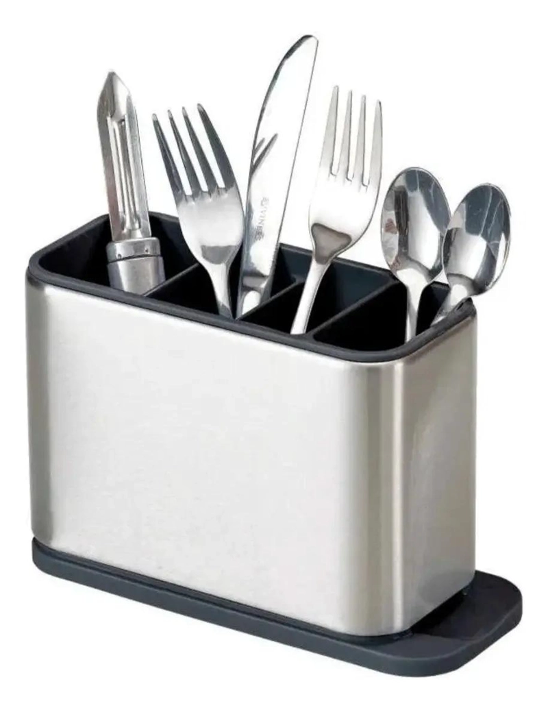 ESCURRIDOR PARA CUBIERTOS Y UTENSILIOS DE COCINA EN ACERO INOXIDABLE - 1