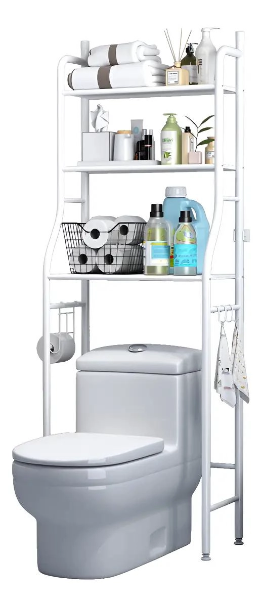 ESTANTE ORGANIZADOR PARA BAÑO CON 3 NIVELES Y REPISAS RESISTENTES - 1