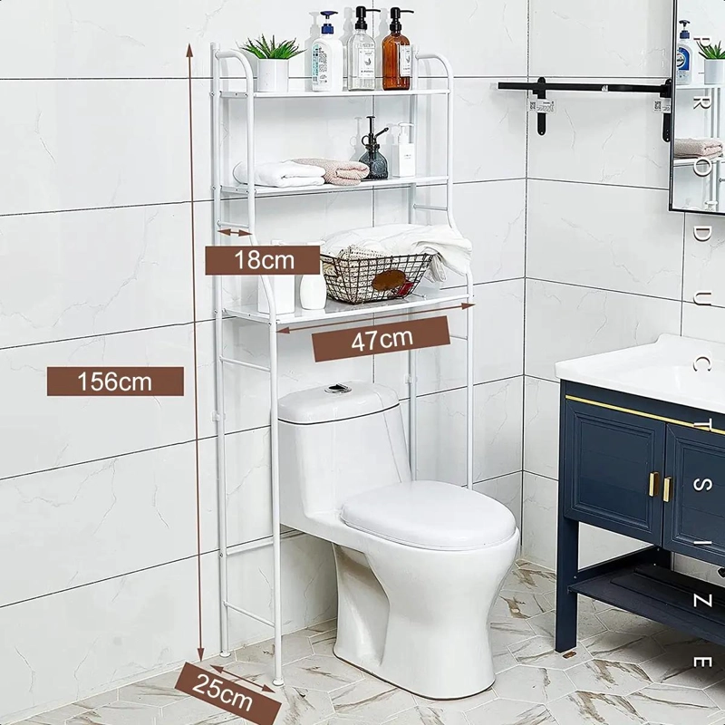 ESTANTE ORGANIZADOR PARA BAÑO CON 3 NIVELES Y REPISAS RESISTENTES - 3
