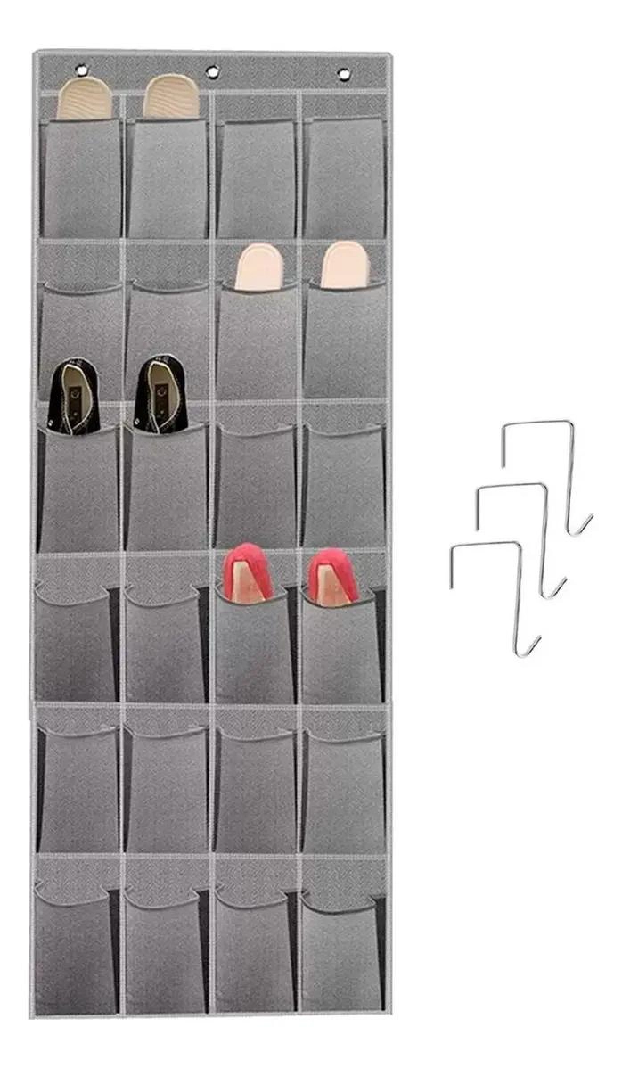ORGANIZADOR COLGANTE PARA ZAPATOS CON CAPACIDAD DE 24 PARES PARA PUERTA O CLOSET - 1