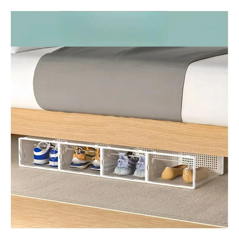 ORGANIZADOR DE ZAPATOS APILABLE EN 4 PIEZAS PARA ESPACIO EFICIENTE - 5