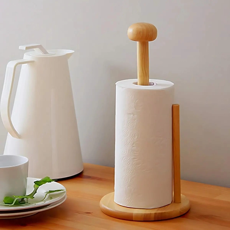 PORTA TOALLAS DE COCINA EN MADERA DE PINO DE 30 CM - 2