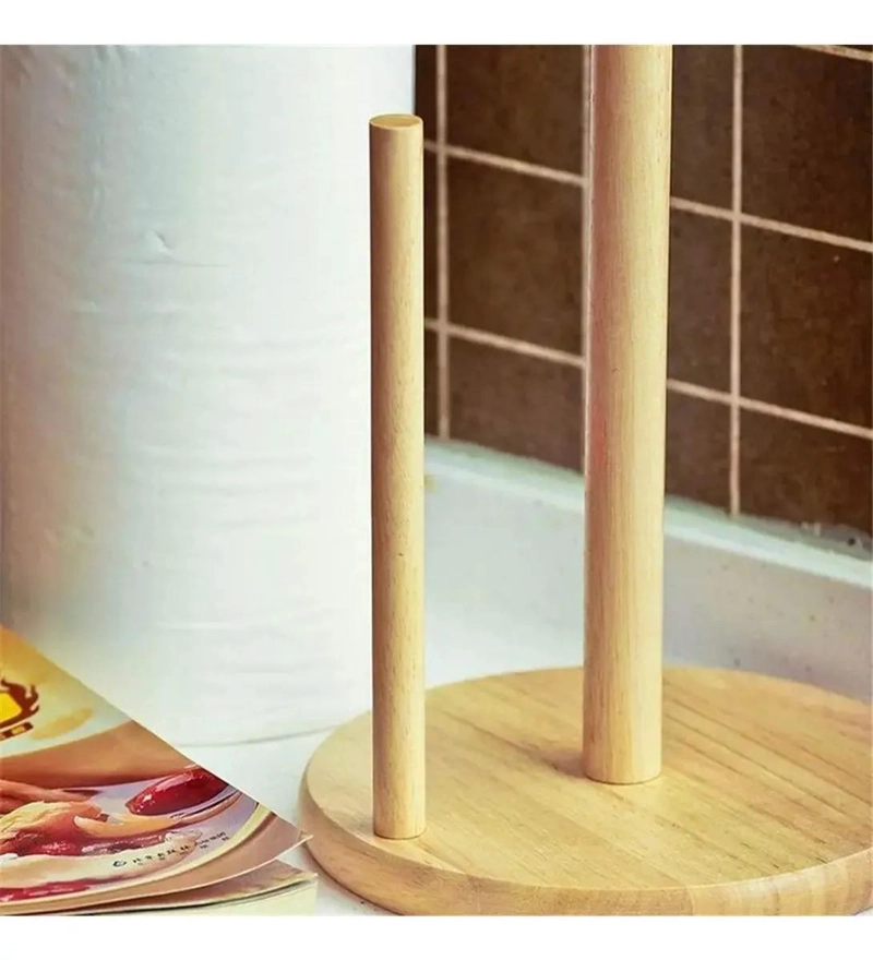 PORTA TOALLAS DE COCINA EN MADERA DE PINO DE 30 CM - 4
