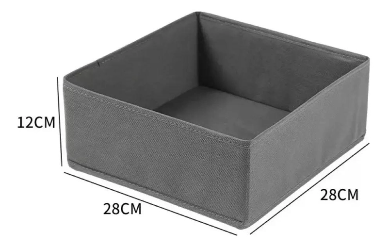 SET DE 8 CAJAS ORGANIZADORAS PARA ROPA Y CLOSET CON SEPARADORES - 3