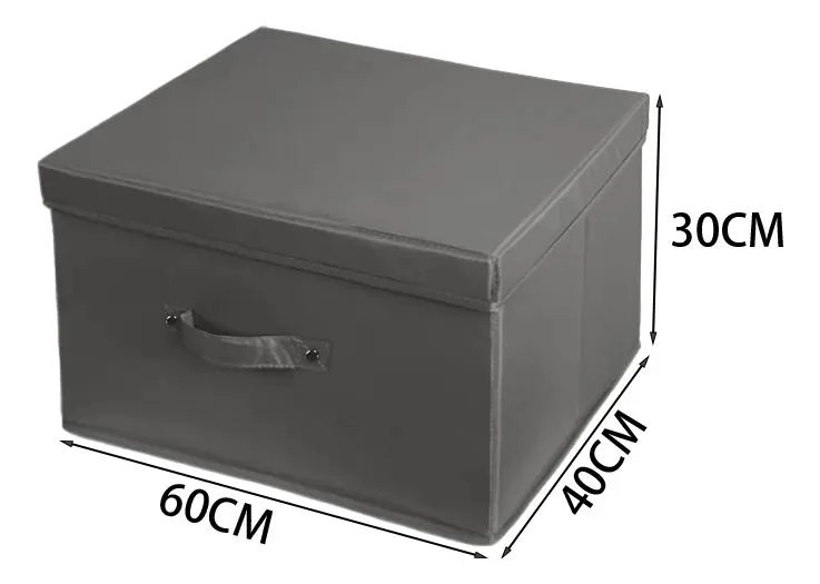 CAJA ORGANIZADORA PLEGABLE DE TELA TNT PARA CLOSET 60X40X30 CM - 4