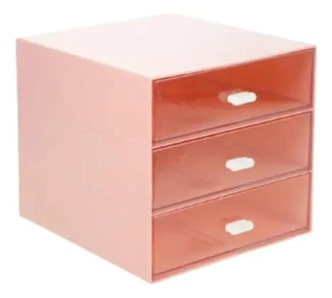 CAJA PLASTICA PARA ALMACENAMIENTO DE ESCRITORIO CON DISEÑO COMPACTO - 2