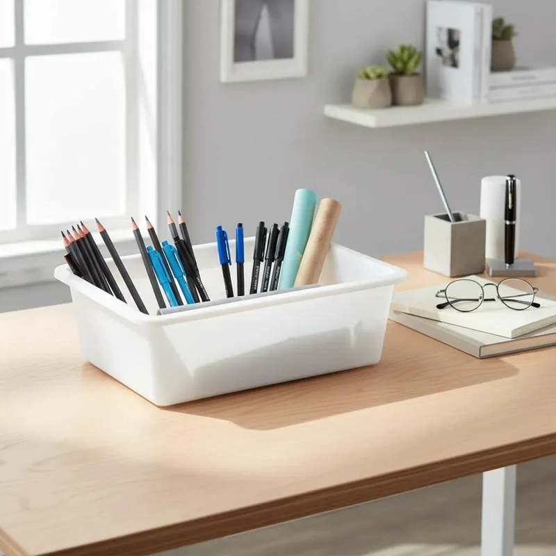 SET DE 6 BANDEJAS ORGANIZADORAS PLASTICAS CON CAPACIDAD DE 3.5 LITROS - 4