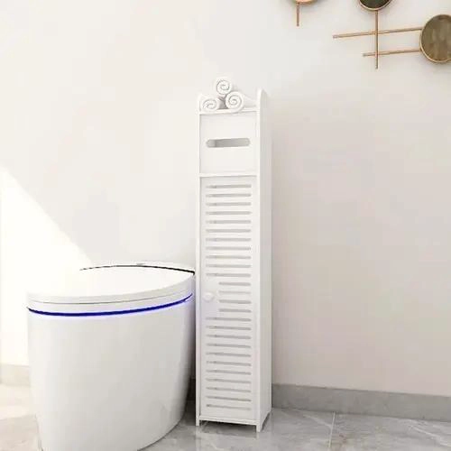 ESTANTE ORGANIZADOR PARA BAÑO CON TRES NIVELES EN MADERA BLANCA - 3
