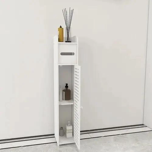 ESTANTE ORGANIZADOR PARA BAÑO CON TRES NIVELES EN MADERA BLANCA - 4