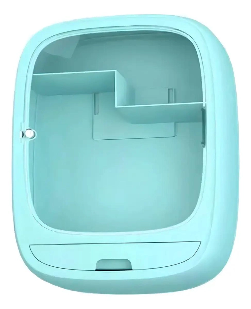 ORGANIZADOR DE COSME TICOS MONTADO EN PARED CON MULTIPLES COMPARTIMENTOS - 1