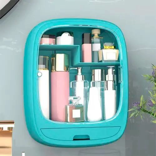 ORGANIZADOR DE COSME TICOS MONTADO EN PARED CON MULTIPLES COMPARTIMENTOS - 3