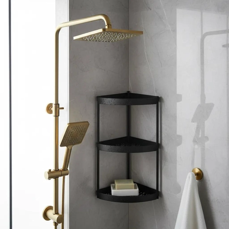 ESTANTE ORGANIZADOR ESQUINERO PARA BAÑO Y COCINA CON REPISAS - 1