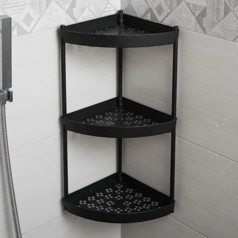 ESTANTE ORGANIZADOR ESQUINERO PARA BAÑO Y COCINA CON REPISAS - 2