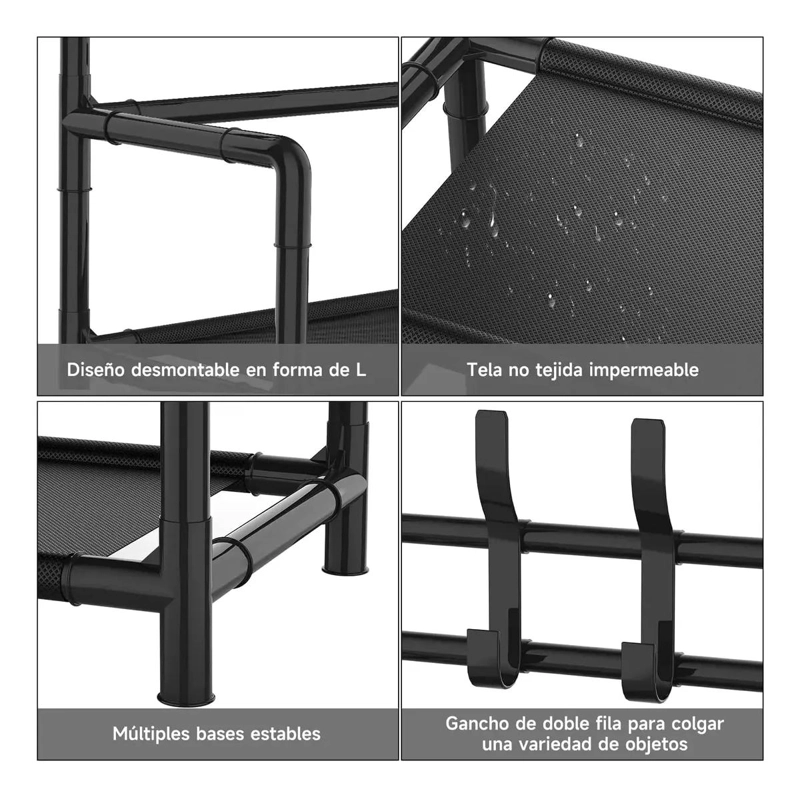 ORGANIZADOR COLGANTE PARA ZAPATOS CON MULTIPLES COMPARTIMENTOS - 3