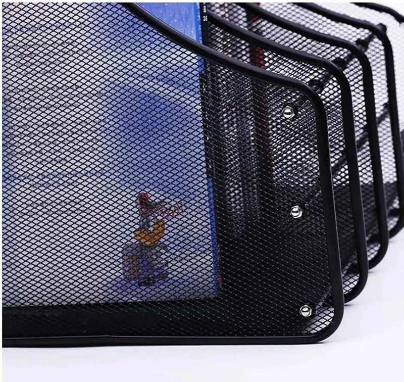 ORGANIZADOR VERTICAL PARA OFICINA CON 4 COMPARTIMENTOS PARA LIBROS Y REVISTAS - 3
