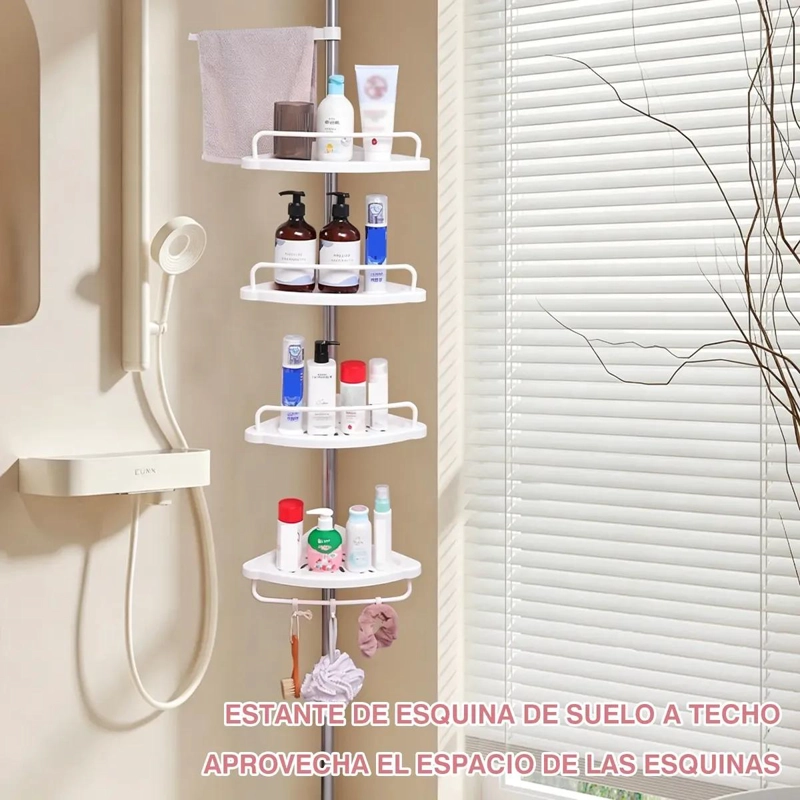 ORGANIZADOR ESQUINERO PARA DUCHA CON 4 NIVELES MULTIFUNCIONAL PARA BAÑO - 4