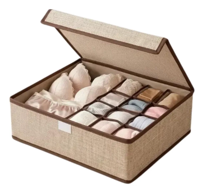 CAJA ORGANIZADORA PARA ROPA INTERIOR CON 13 COMPARTIMENTOS - 1