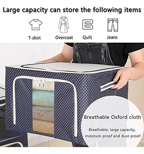 ORGANIZADOR PLEGABLE DE TELA PARA ROPA DE BEBE  CON CAJONES - 3