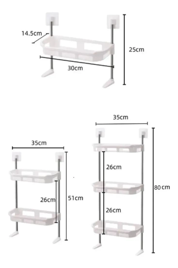 ORGANIZADOR DE BAÑO MULTIFUNCIONAL CON 3 NIVELES PARA COCINA Y MAQUILLAJE - 4