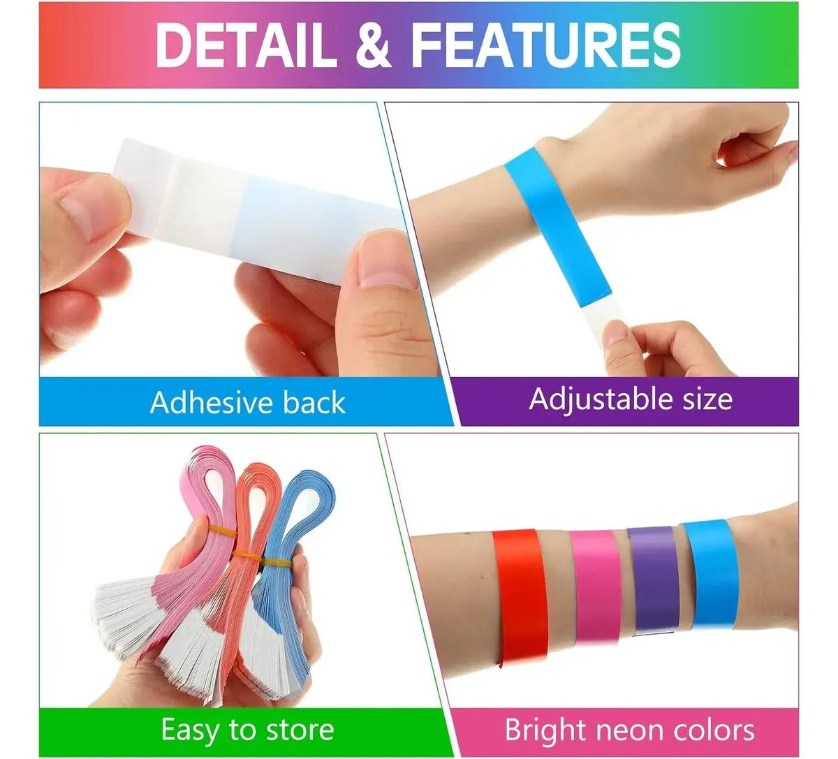 600 PULSERAS DE PAPEL TYVEK PARA EVENTOS Y CONTROL DE ACCESO - 4
