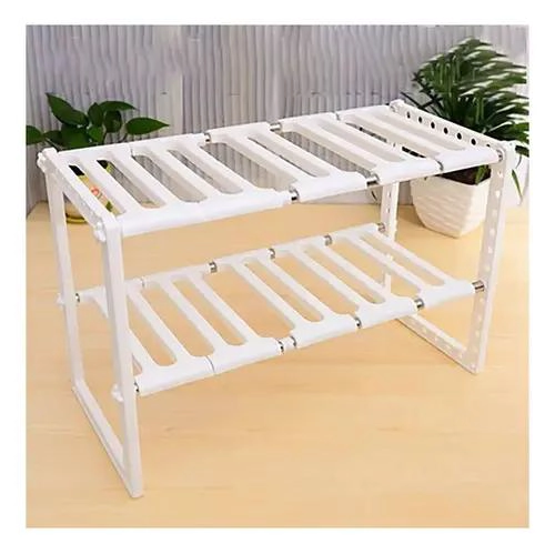 ORGANIZADOR AJUSTABLE PARA COCINA Y BAÑO DE 2 NIVELES ENTRE 50 Y 70 CM - 2