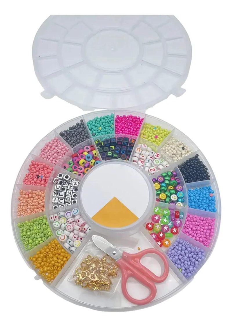 JUEGO DE CUENTAS REDONDAS SUELTAS PARA PULSERAS Y ACCESORIOS CREATIVOS - 1