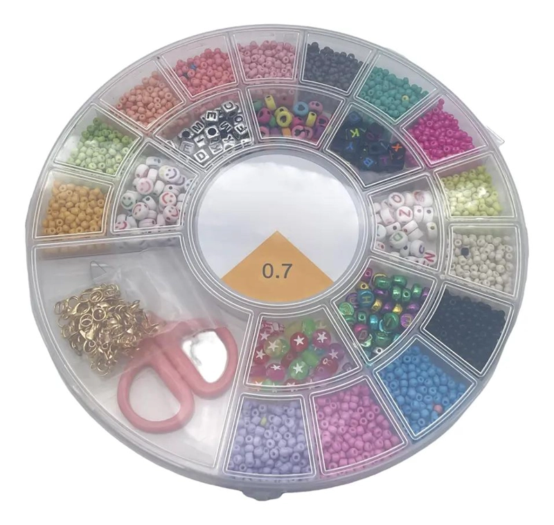 JUEGO DE CUENTAS REDONDAS SUELTAS PARA PULSERAS Y ACCESORIOS CREATIVOS - 2